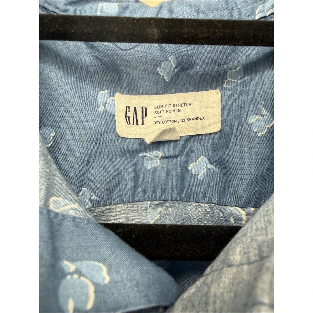 Gap Blue button down short sleeve size XS